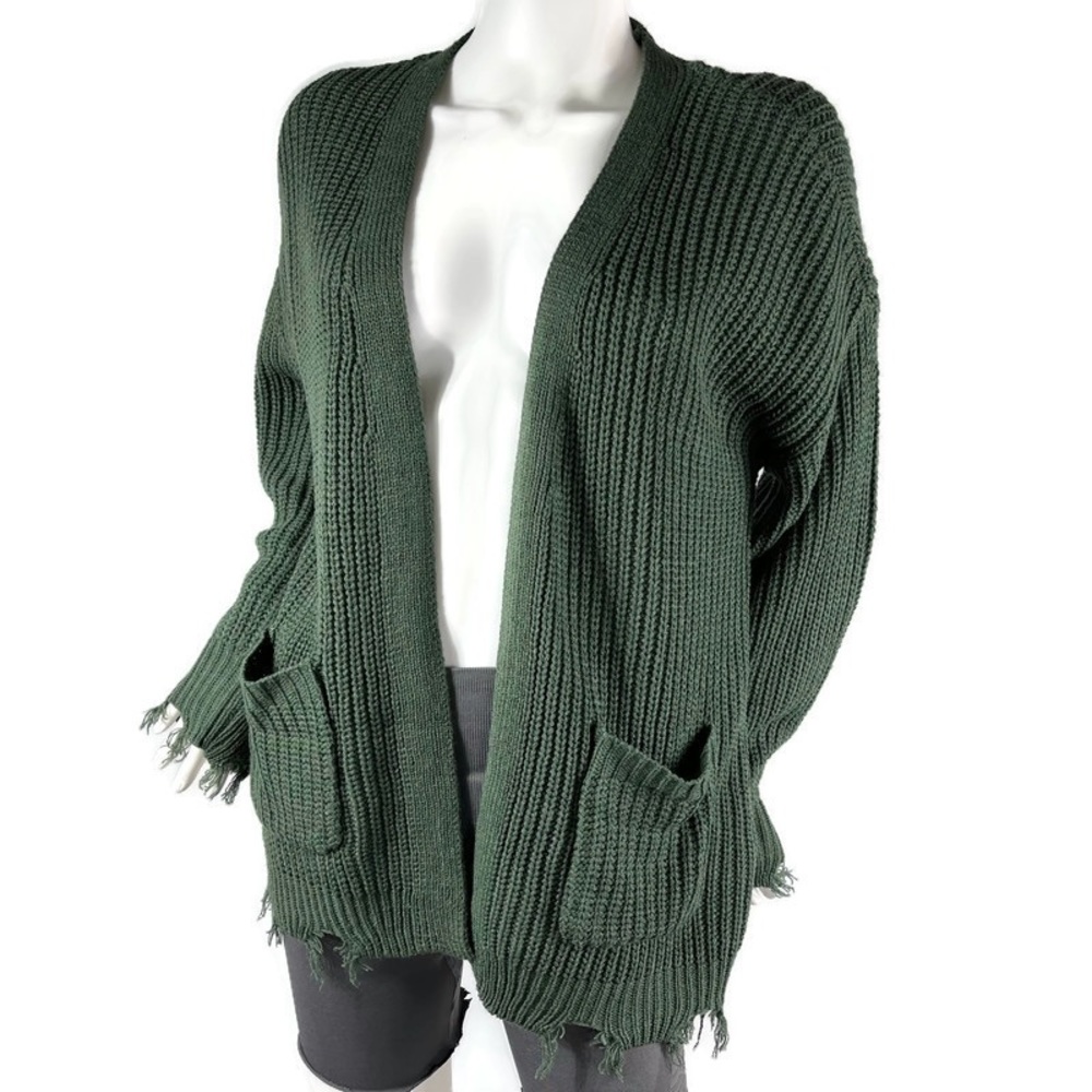 No Comment NY LA Cardigan Sweater Size S